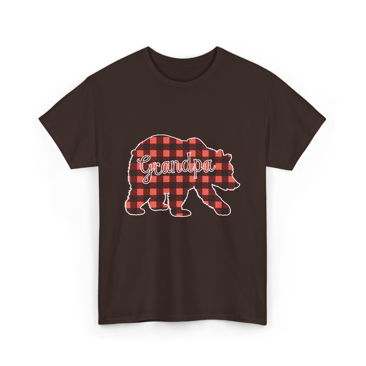 Grandpa Bear Family T-Shirt - Dark Chocolate