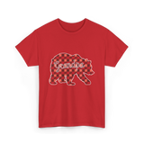 Grandpa Bear Family T-Shirt - Red