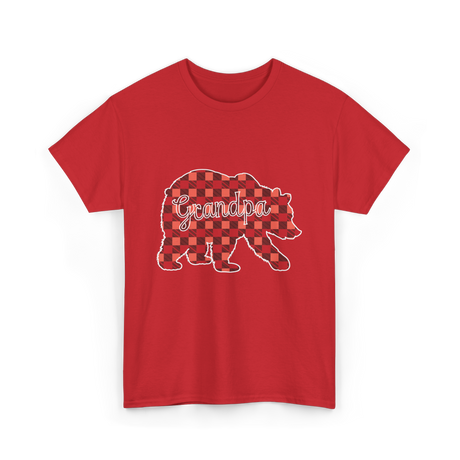 Grandpa Bear Family T-Shirt - Red