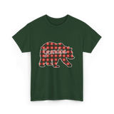 Grandpa Bear Family T-Shirt - Forest Green