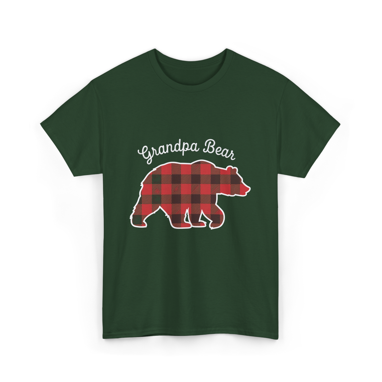 Grandpa Bear T-Shirt - Forest Green