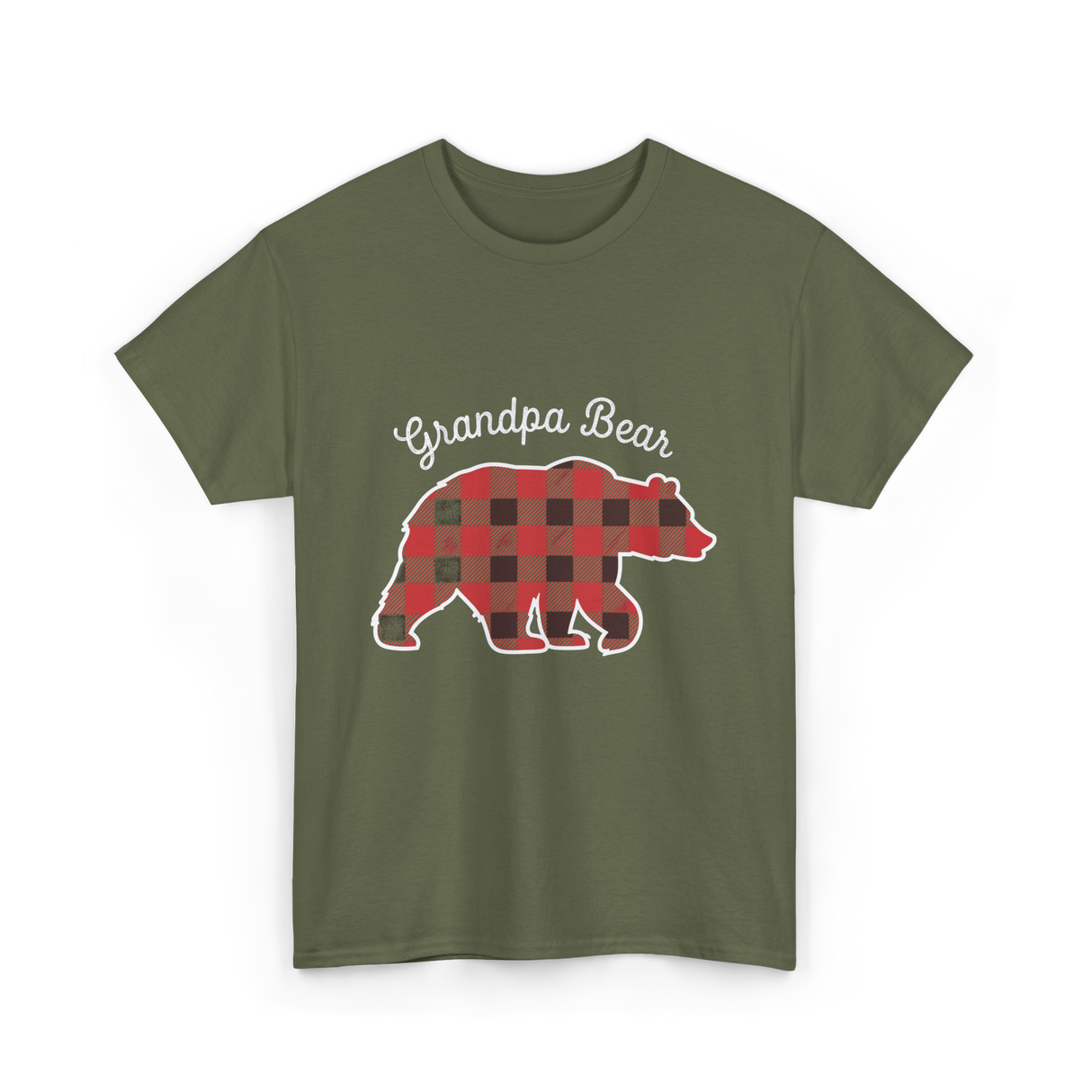 Grandpa Bear T-Shirt - Military Green