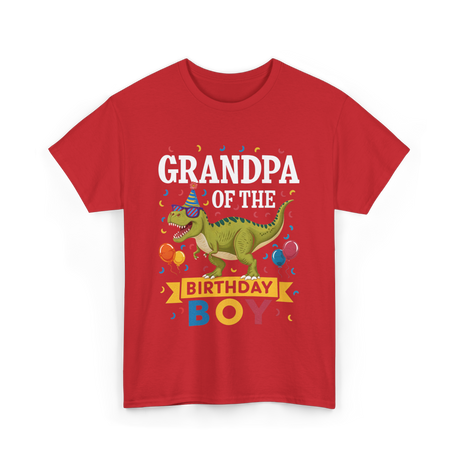 Grandpa Birthday Boy T-Shirt - Red