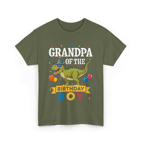 Grandpa Birthday Boy T-Shirt - Military Green