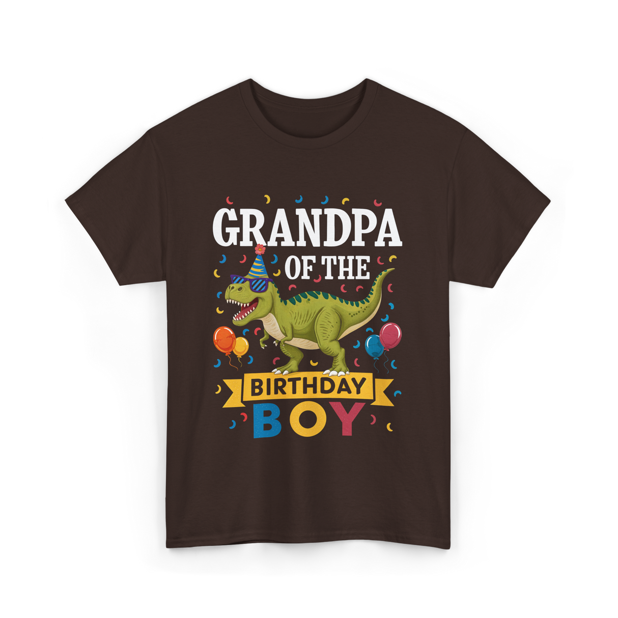 Grandpa Birthday Boy T-Shirt - Dark Chocolate