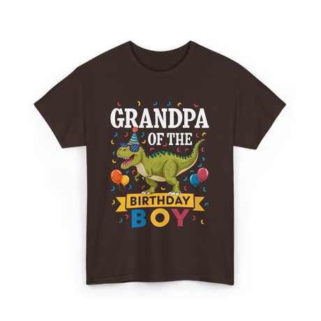 Grandpa Birthday Boy T-Shirt - Dark Chocolate