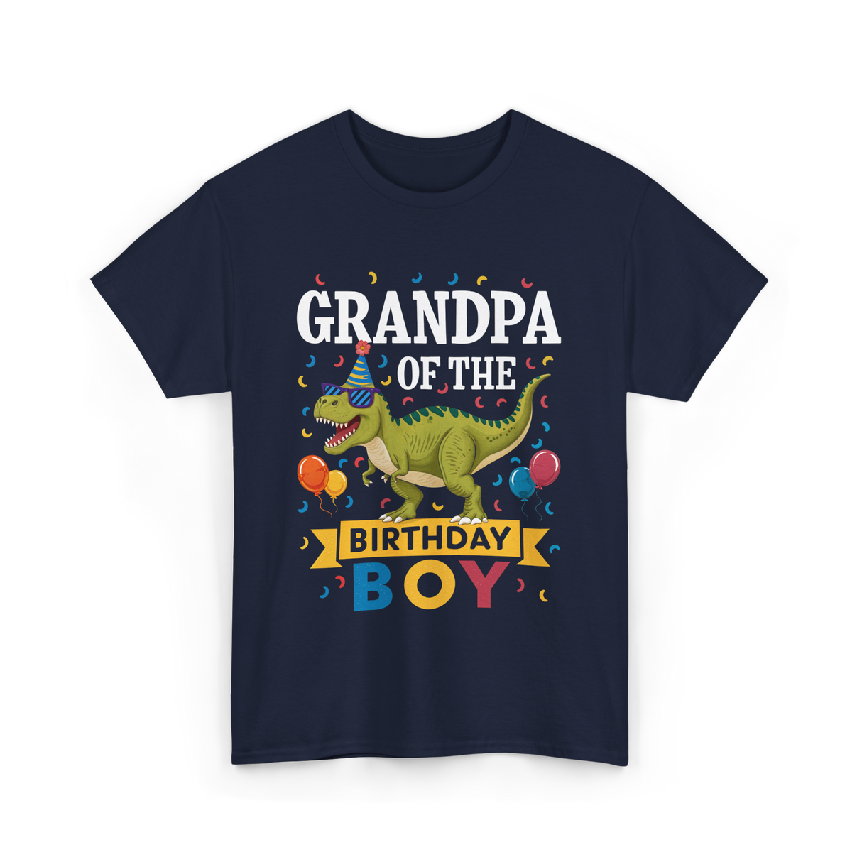 Grandpa Birthday Boy T-Shirt - Navy