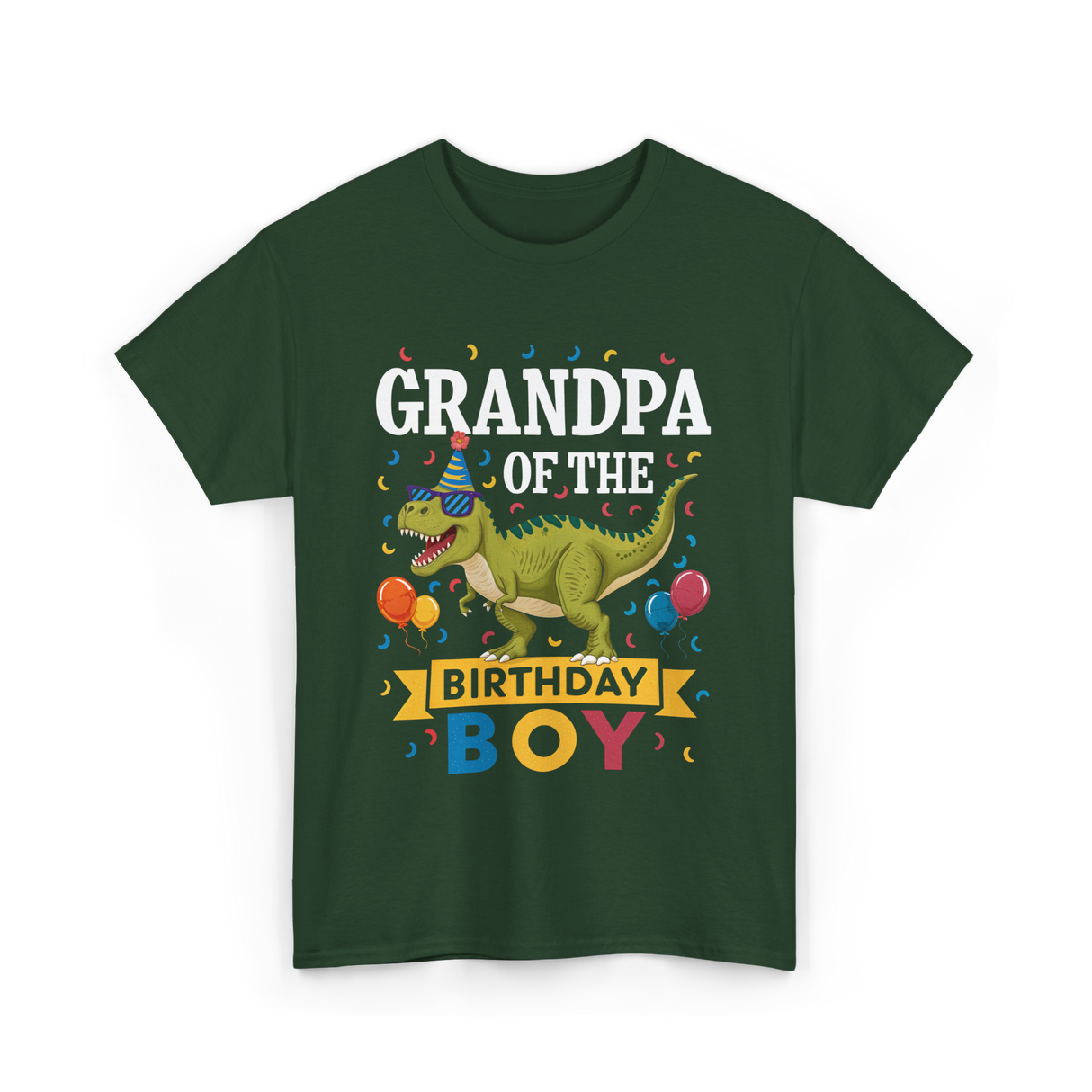 Grandpa Birthday Boy T-Shirt - Forest Green