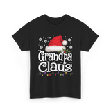 Grandpa Claus Christmas Grandpa T-Shirt - Black