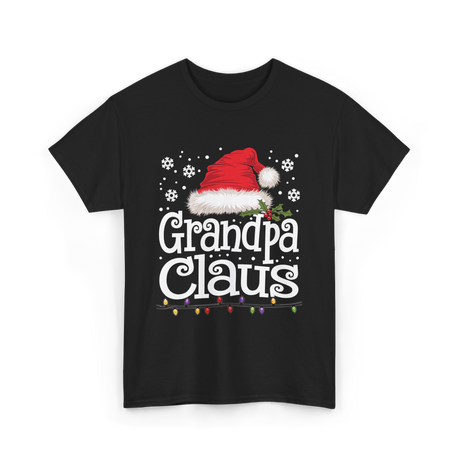 Grandpa Claus Christmas Grandpa T-Shirt - Black