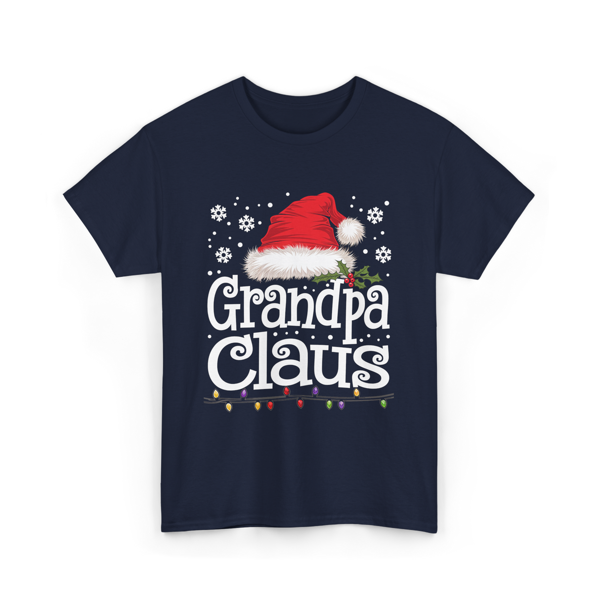 Grandpa Claus Christmas Grandpa T-Shirt - Navy