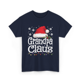 Grandpa Claus Christmas Grandpa T-Shirt - Navy