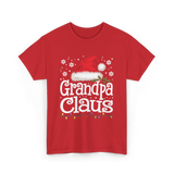 Grandpa Claus Christmas Grandpa T-Shirt - Red