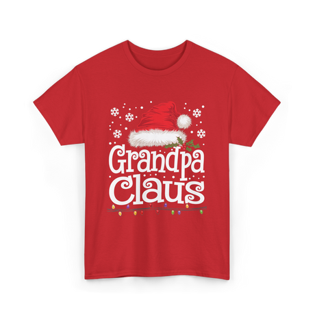 Grandpa Claus Christmas Grandpa T-Shirt - Red