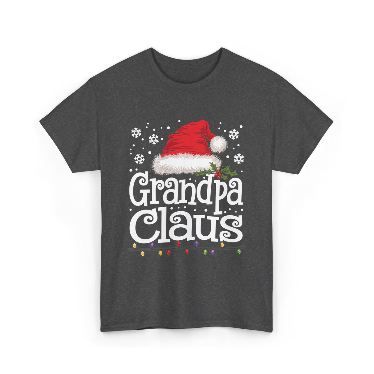 Grandpa Claus Christmas Grandpa T-Shirt - Dark Heather