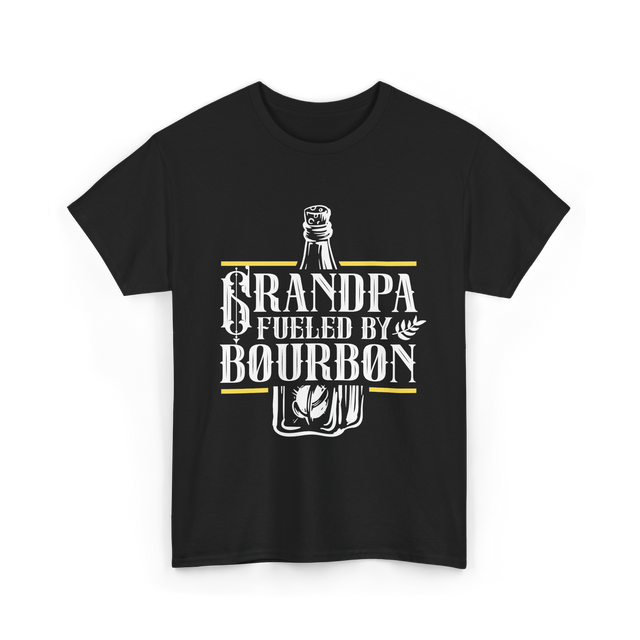 Grandpa Fueled By Bourbon Drink T-Shirt - Black