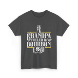 Grandpa Fueled By Bourbon Drink T-Shirt - Dark Heather