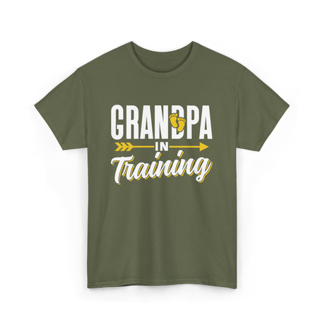 Grandpa In Training Grandpa T-Shirt - Military Green