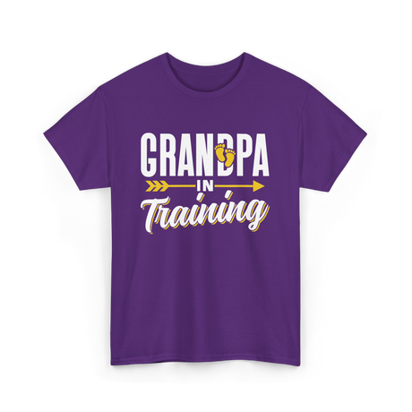 Grandpa In Training Grandpa T-Shirt - Purple