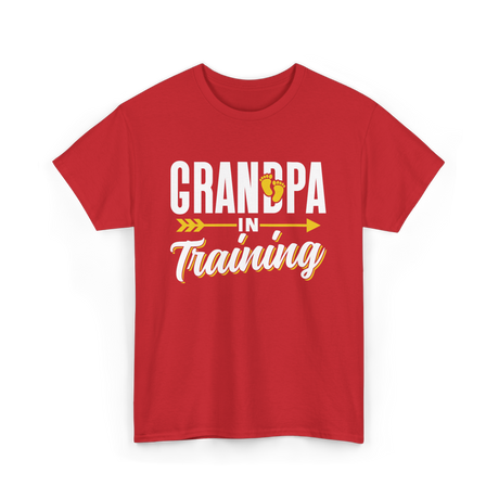 Grandpa In Training Grandpa T-Shirt - Red