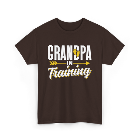 Grandpa In Training Grandpa T-Shirt - Dark Chocolate