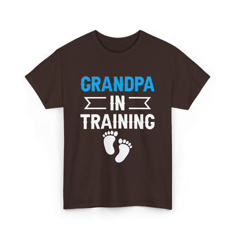 Grandpa In Training Grandparent T-Shirt - Dark Chocolate