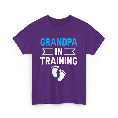 Grandpa In Training Grandparent T-Shirt - Purple