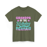 Grandpa Mermaid Grandpa T-Shirt - Military Green