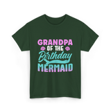 Grandpa Mermaid Grandpa T-Shirt - Forest Green