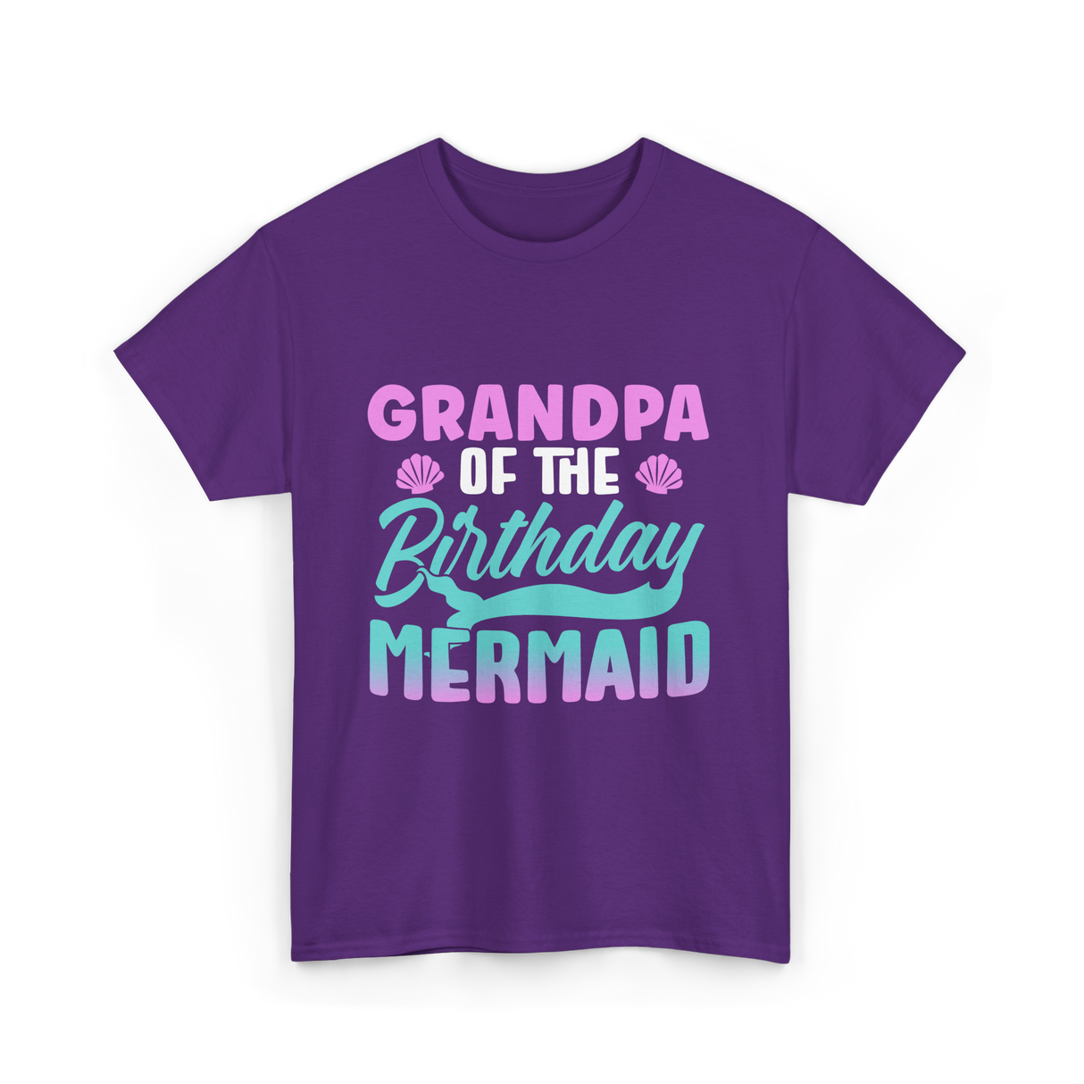 Grandpa Mermaid Grandpa T-Shirt - Purple