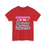 Grandpa Mermaid Grandpa T-Shirt - Red