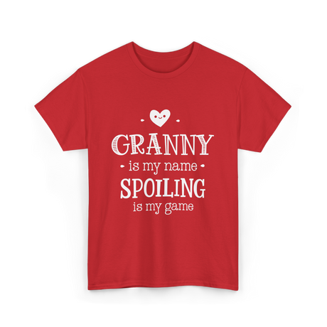 Granny is My Name Spoiling T-Shirt - Red