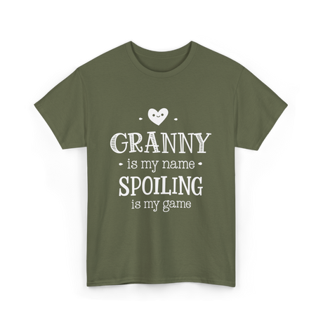 Granny is My Name Spoiling T-Shirt - Military Green