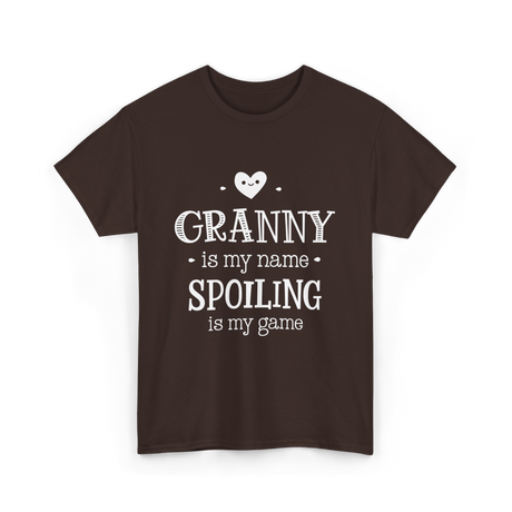 Granny is My Name Spoiling T-Shirt - Dark Chocolate