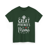 Great Pyrenees Mama Pyrenees Dog Lover T-Shirt - Forest Green