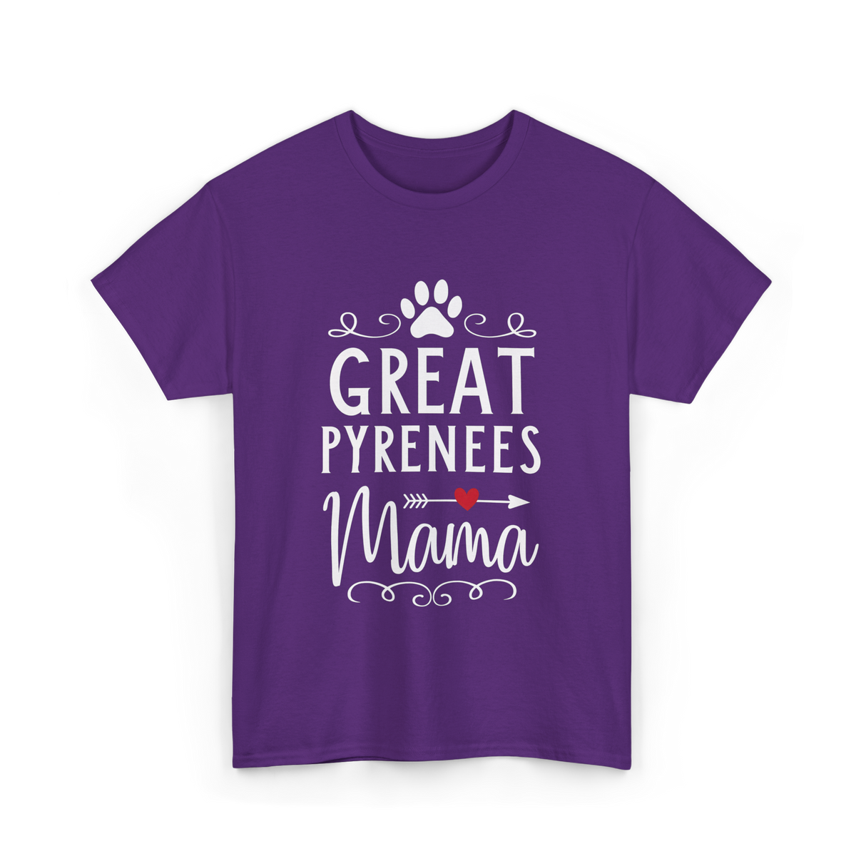 Great Pyrenees Mama Pyrenees Dog Lover T-Shirt - Purple