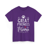 Great Pyrenees Mama Pyrenees Dog Lover T-Shirt - Purple