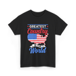 Greatest Country World America T-Shirt - Black