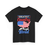 Greatest Country World America T-Shirt - Black