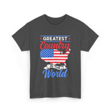 Greatest Country World America T-Shirt - Dark Heather