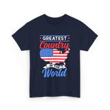 Greatest Country World America T-Shirt - Navy