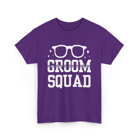 Groom Squad Groom Party T-Shirt - Purple