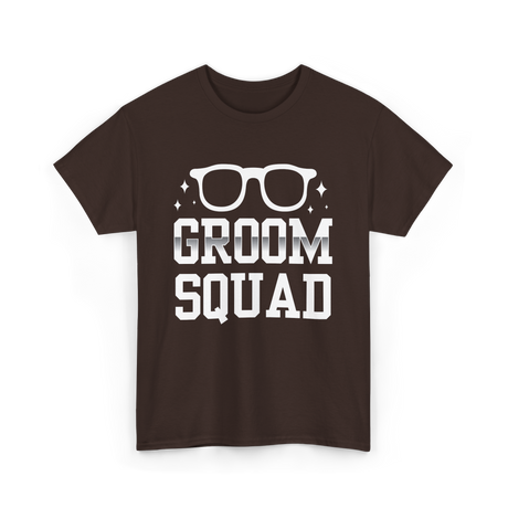 Groom Squad Groom Party T-Shirt - Dark Chocolate