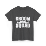 Groom Squad Mustache Grooming T-Shirt - Dark Heather