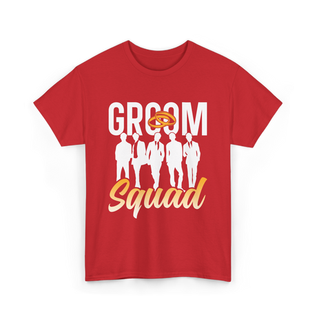 Groom Squad T-Shirt - Red