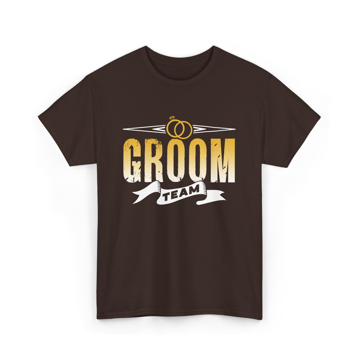 Groom Team Wedding Celebration T-Shirt - Dark Chocolate