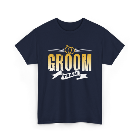 Groom Team Wedding Celebration T-Shirt - Navy