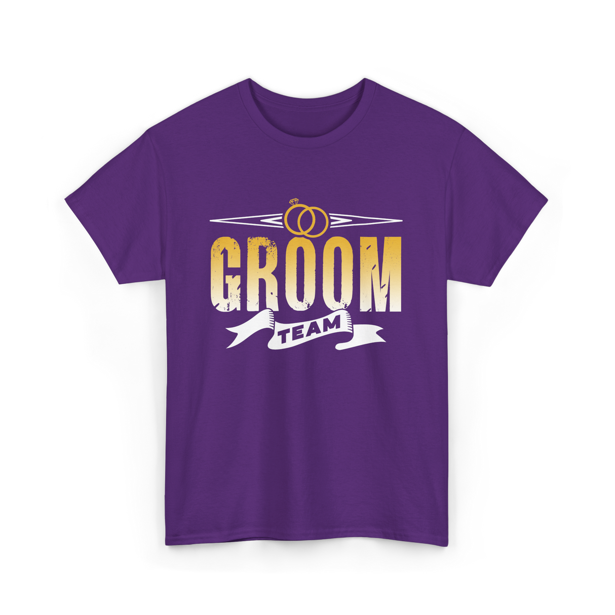 Groom Team Wedding Celebration T-Shirt - Purple