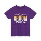 Groom Team Wedding Celebration T-Shirt - Purple