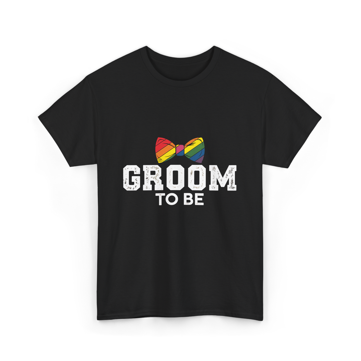 Groom To Be LGBT Wedding T-Shirt - Black